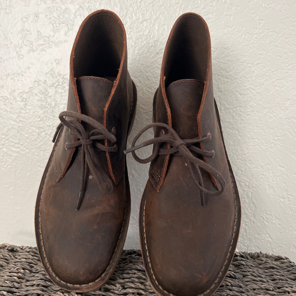 Clarks Dark Brown Chukka Boots
